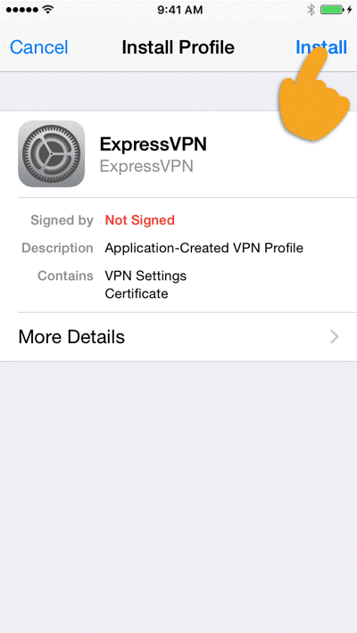 configurar vpn no iphone text