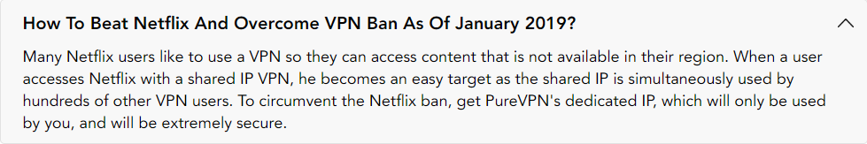 PureVPN Netflix FAQ