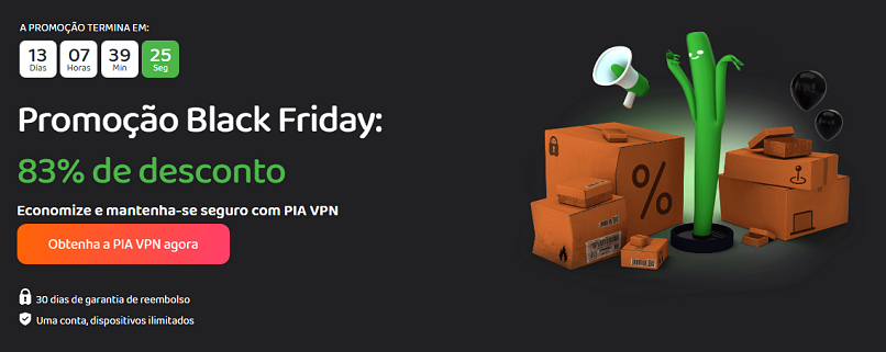 Screenshot of PIA Black Friday deal